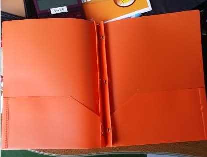 custom folder with pocket_two pockets holder_pp folder